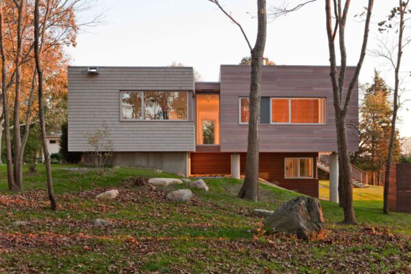 Westport River modern home exterior
